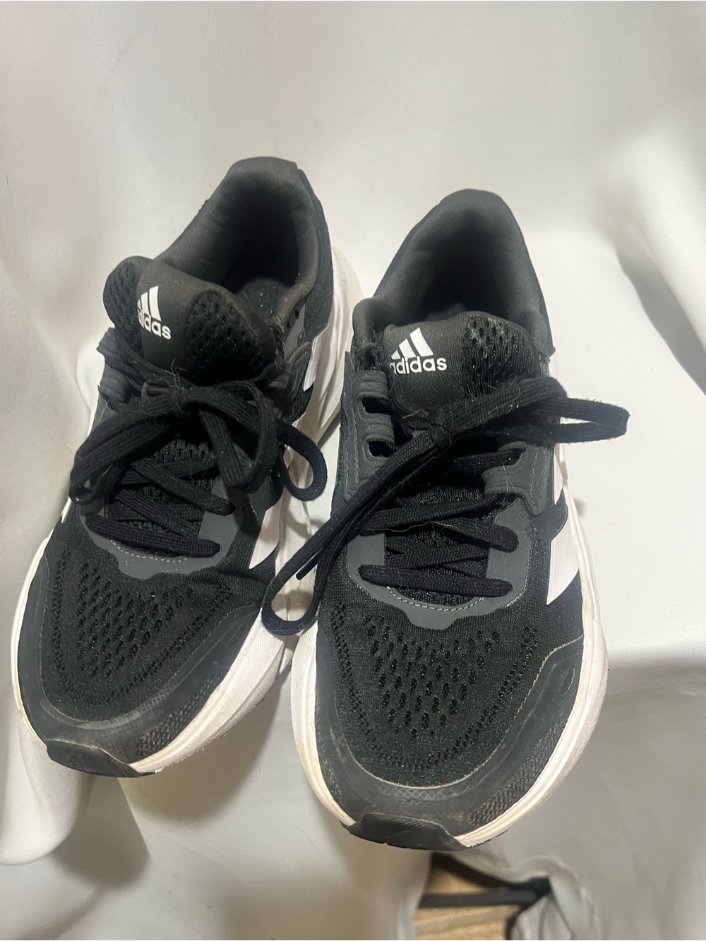 Adidas Adistar Running Shoe Women’s Black White Cushioned Road Running Sneakers - Picture 8 of 8